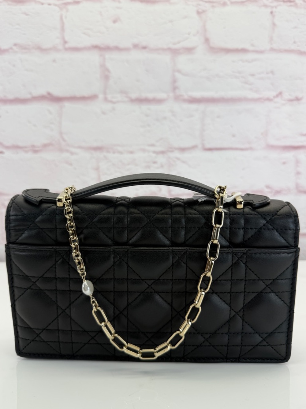 Dior My Dior Mini Black Quilted Cannage Lambskin Shoulder Bag - Picture 4 of 16